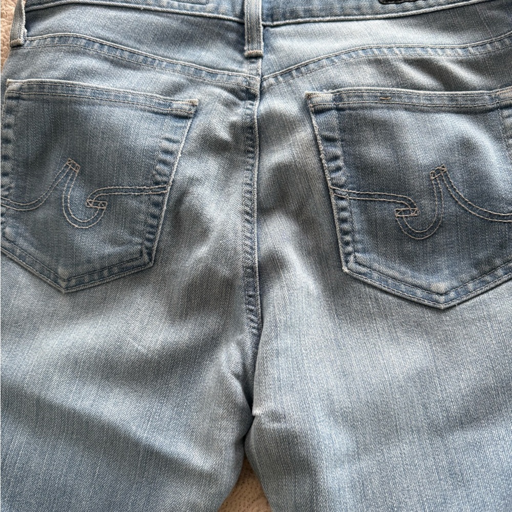 AG Adriano Goldschmied Light Blue Flare Jeans